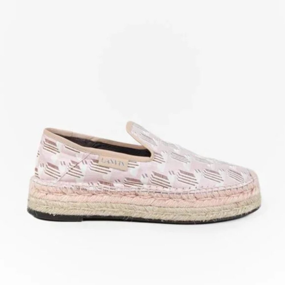 Lanvin Pink Monogram Espadrilles